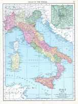 Italy, World Atlas 1913